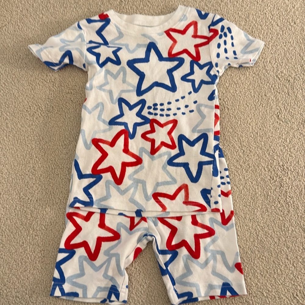 Carter’s Fourth Stars Snug Fit Unisex Summer Pajamas 4T